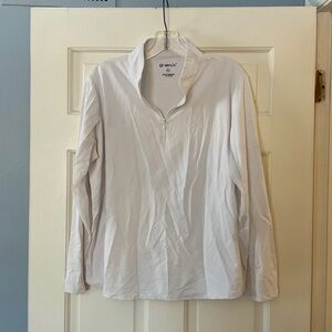 Ibkul Women’s Long Sleeve White Top Tee Mesh XL Golf Tennis Pickleball